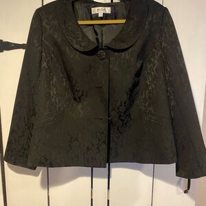 Jones Studio Black Jacquard Women's Blazer